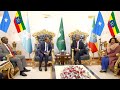 Wafdi uu Hogaaminayo Madaxweyne Xasan Sheekh oo shir uga qayb galaya Dalka Itoobiya.