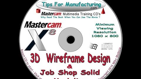 TFM - Mastercam X8 3D Wireframe Design - Geometry Shapes