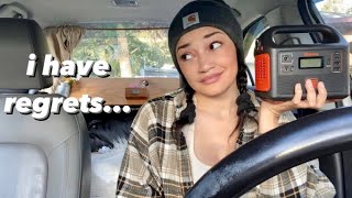 Living in My Car: Mistakes I’ve Made with My Build (don’t do this!)