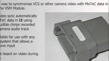 Synchronising a VCS Video with Data