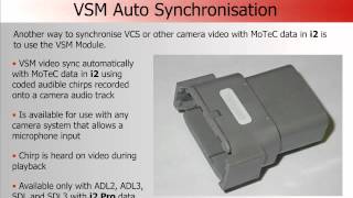 Synchronising a VCS Video with Data