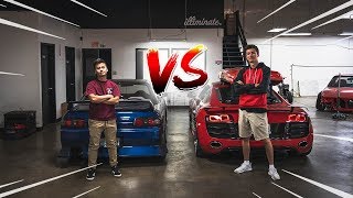 R32 Skyline VS Audi R8!