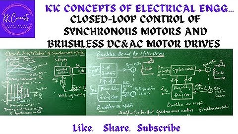 CLOSED-LOOP CONTROL OF SYNCHRONOUS MOTOR & BRUSHLESS DC &AC MOTOR DRIVES:AC DRIVES #youtube