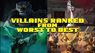 All Kung Fu Panda Villains RANKED! (Worst To Best)