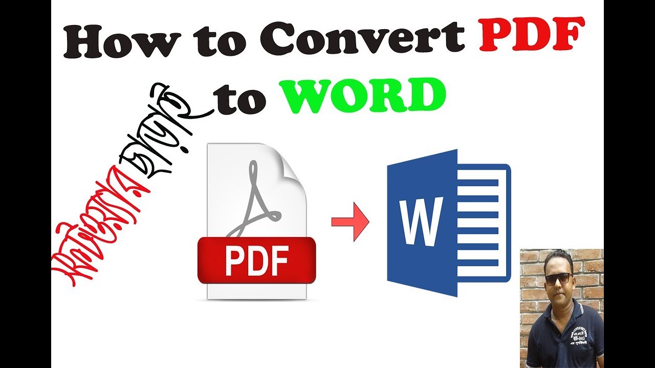 How To Convert Pdf To Word Without Software 2019 Youtube