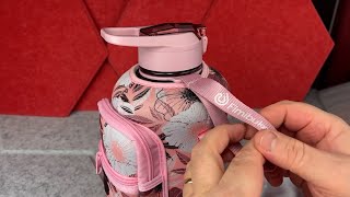Stylish Water Bottle Review - 64 Oz. BPA Free Water Bottle with Smart Phone Pocket