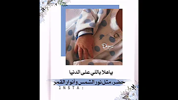 ياهلا باللي على الدنيا حضر مثل نور الشمس وأنوار القمر 