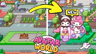 WOW!! HELLO KITTY HOUSE in AVATAR WORLD 🌸 (The characters reactions)