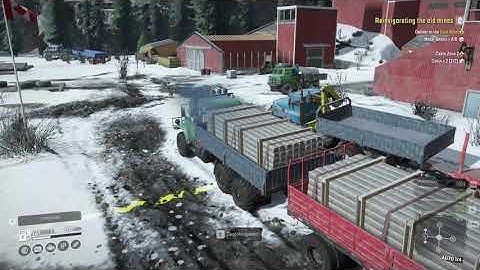 Snowrunner Reinvigorating the old mines Phase 2 completion animation. - (No Talking)