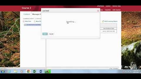 Uploading/Downloading Files in Desire2Learn