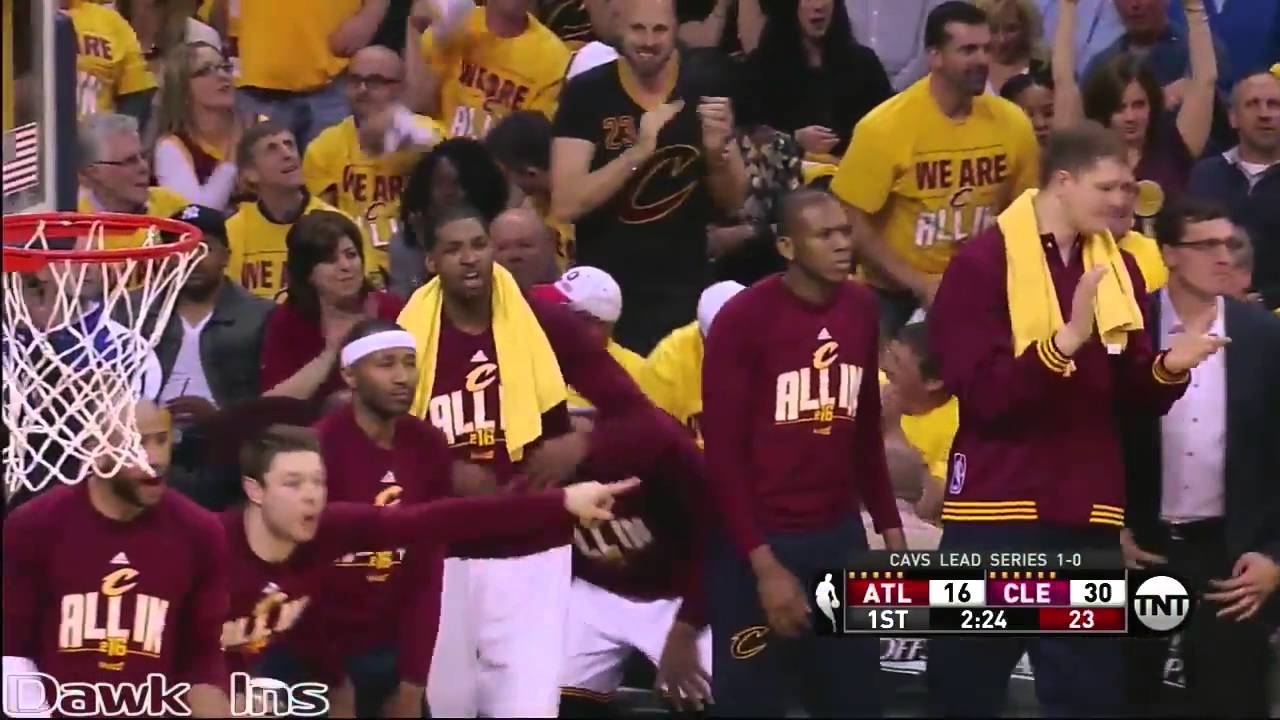 JR Smith Full Highlights 2016 ECSF Game 2 vs Hawks   23 Pts, UNREAL 7 Threes in 3 Quarters!