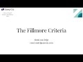 The Fillmore Criteria 