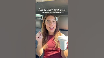 A fall Trader Joe’s run & someone almost taking my cart lol #groceryrun #restock #intuitiveeating ￼