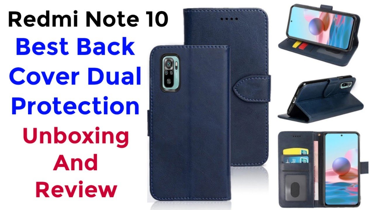 Redmi Note 10 / Note 10S Flip Cover Unboxing Leather Flip Cover For