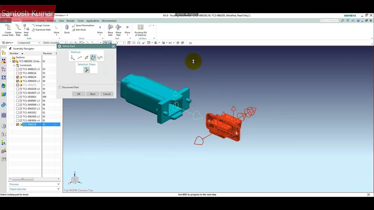 NX 12.0 | SIEMENS | Walkthrough - Move Part