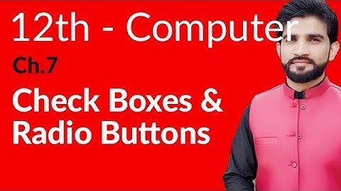 ICS Computer Part 2- Ch 7 - Check Boxes and Radio Buttons - Inter Part 2 Computer