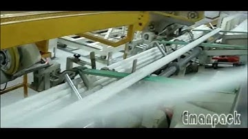 PVC pipe bundle forming and strapping machine