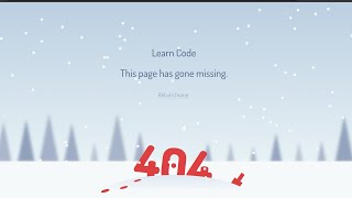 404 page on website -  Html / Css / JavaScript