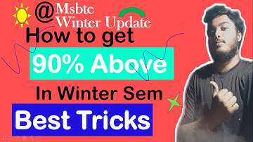 😍📢msbte winter 90% above trick/msbte new update/msbte summer result updates/msbte result date 2021