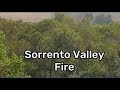 Heavy air attack on fire burning in Sorrento Valley
