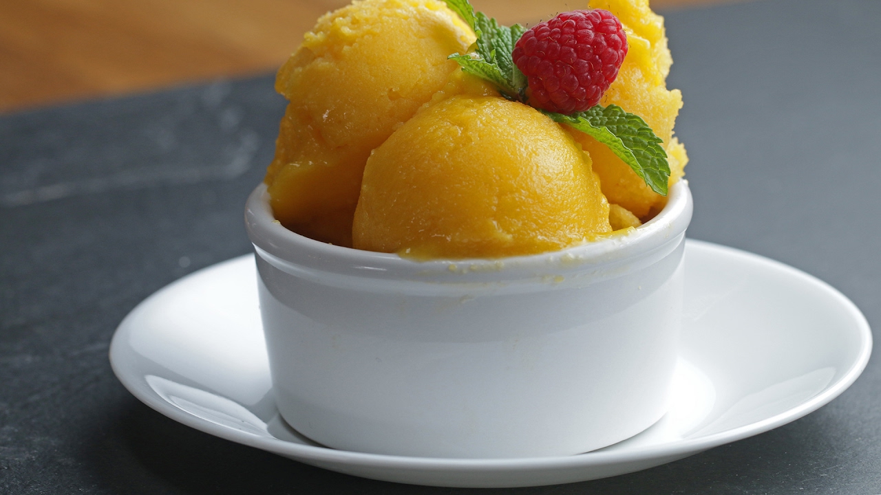 3-Ingredient Mango Sorbet - YouTube