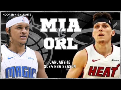 Miami Heat vs Orlando Magic Full Game Highlights | Jan 12 | 2024 NBA Season