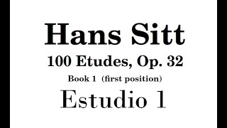 Hans Sitt (Estudios, Op 32) Libro 1 - Lección 1