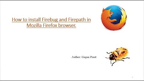 1. How to install firebug and firepath in firefox browser