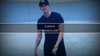 Logic - homcide ( lyrics video ) ft. Eminem