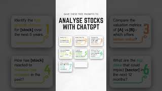 ChatGPT Can Analyze Stocks?! 9 Prompts to Level Up Your Investing Game!#investing #stockmarket