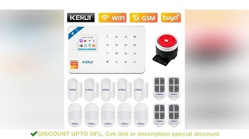 REVIEW KERUI W181 Tuya APP Control Smart Wireless WiFi GSM Alarm System Home Security Alarm System L