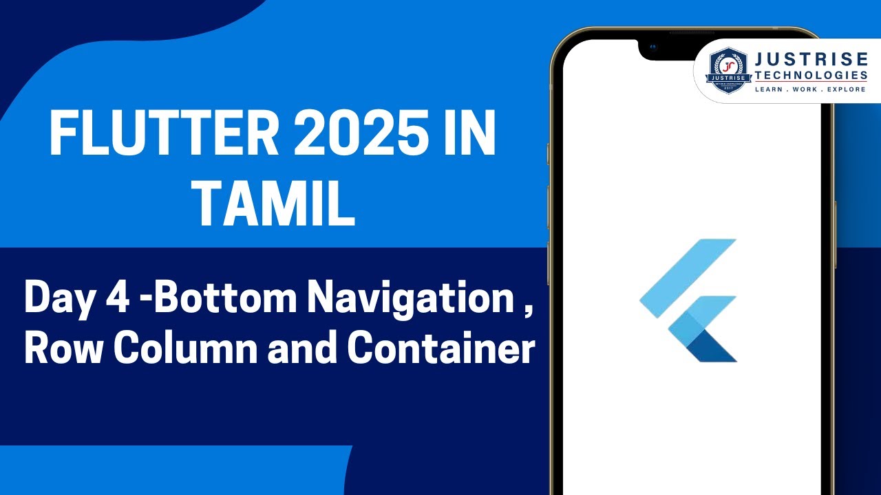Day 4 -Bottom Navigation ,Row, Column and Container- Part 2| Batch 1 ...