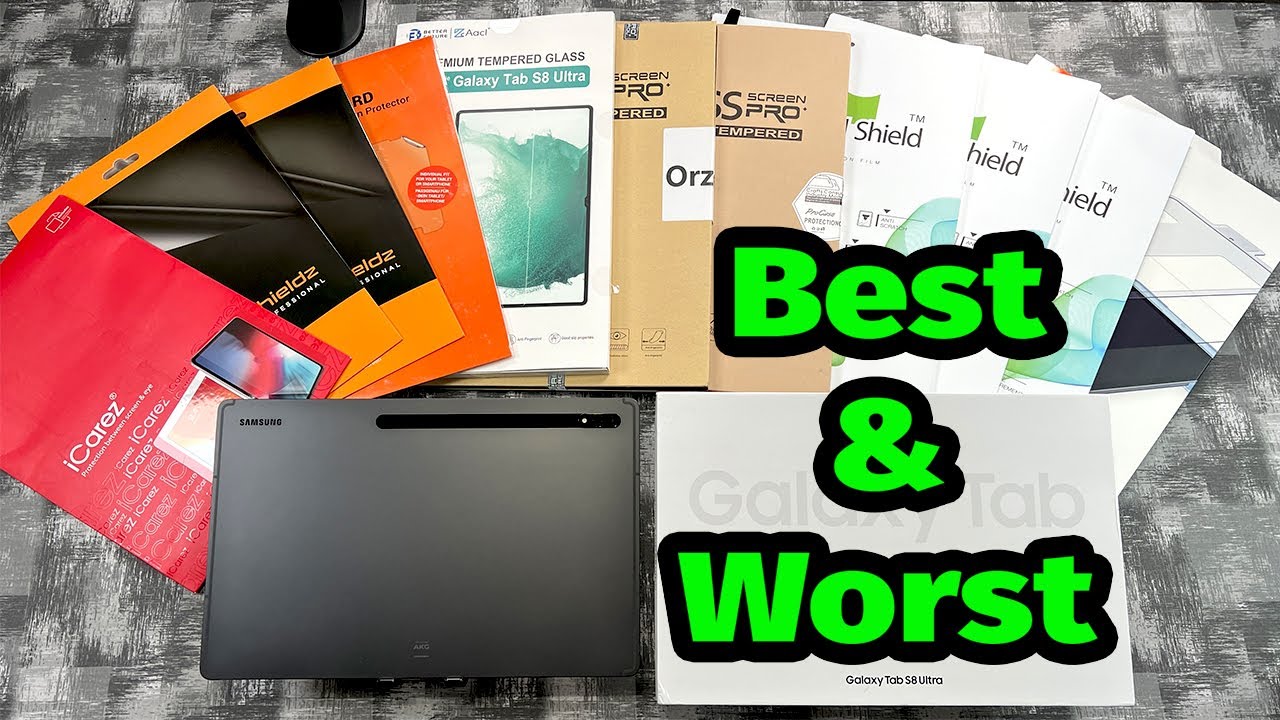 Best & Worst Screen Protectors For Galaxy Tab S8 Ultra YouTube