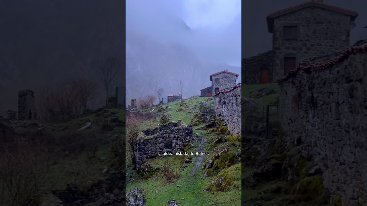 El pueblo inaccesible de Bulnes, Asturias 🇪🇸 #pueblo #españa #bulnes #aventura #aldea #asturias