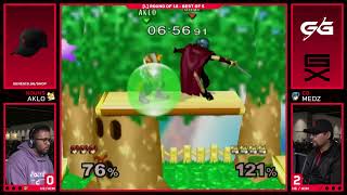 Aklo vs Medz - Losers Top 16 - GENESIS X | Fox, Link vs Marth