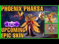 PHARSA UPCOMING EPIC SKIN | PHOENIX PHARSA | MOBILE LEGENDS