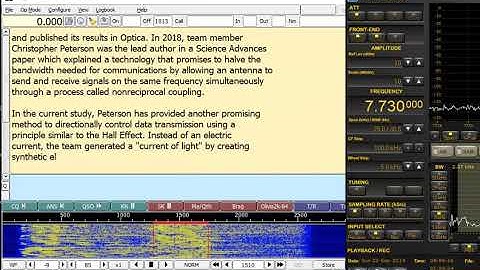 7730 kHz SW Radiogram Sep 22,2019 0800 UTC
