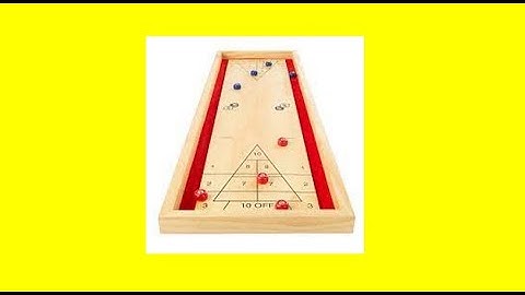 A shuffleboard disk is accelerated