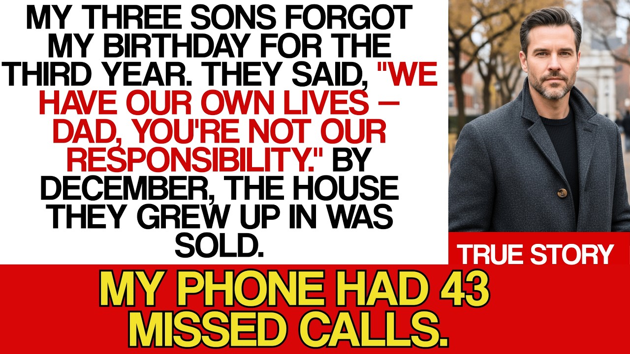 My 3 Sons Didn't Call On My 72nd Birthday — By December, The Family Home Was Sold And The...