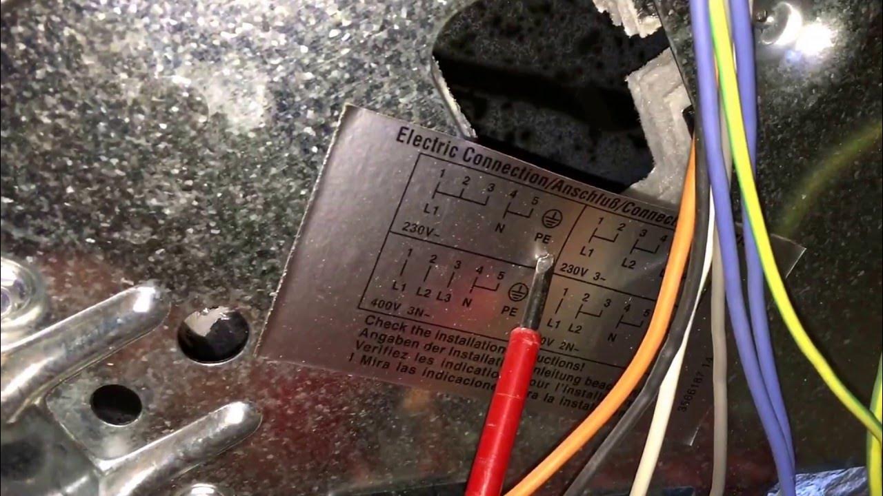 Backofen anschliessen Herd anschließen Herd klemmen mit Phasenprüfer Küche 400V Starkstrom