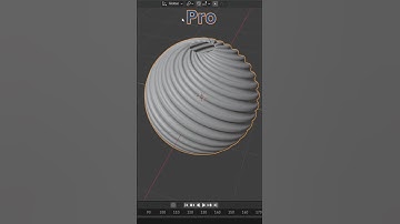 how to model spiral grooves onto a sphere in blender #blender #3dmodeling #3danimation #shorts