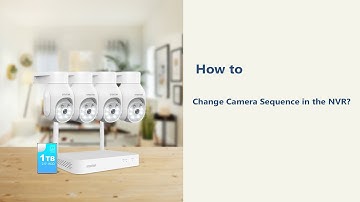 How to change camera sequence in the NVR?