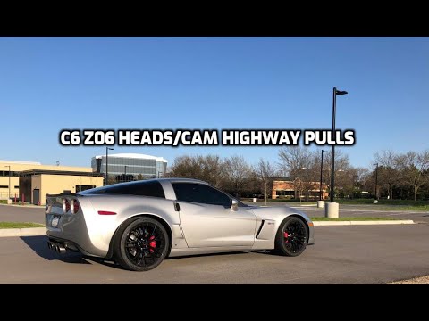C6 z06 Corvette Cammed Hard Acceleration On The Highway - YouTube