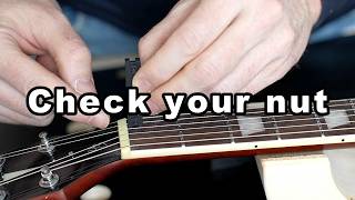 Celebrity Fix a High Guitar Nut: Check Slot Height in Seconds Wealth