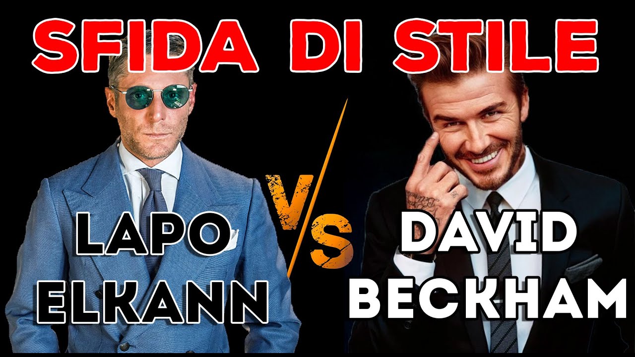SFIDA di STILE: LAPO Elkann contro David BECKHAM