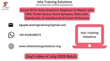 Power BI Day1 Video On 11th July 2025.Call/WhatsApp us on +91-9133190573 to Enroll