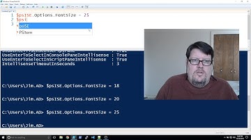 Powershell ISE changing font and size with $psISE.Options