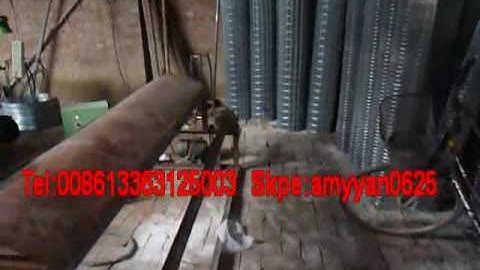 Full automatic welded wire mesh machine working process vedio