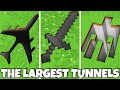 Where DOES THIS BIGGEST SWORD PIT and GOLEM PIT and PLANET PIT in Minecraft ? COMPILATION !