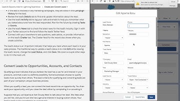 Create and Convert Leads in Salesforce